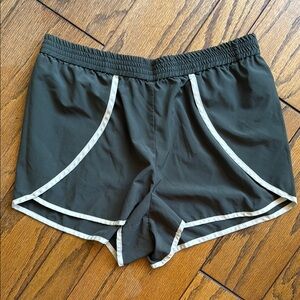 Brooklyn Industries Women's Dark Green Shorts with White Trim